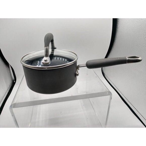 KitchenAid Hard Anodized Nonstick 2-Quart Saucepan With Glass Lid & Ergonomic Ha - Picture 3 of 5